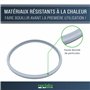 Joint (pour casseroles avec diamètre intérieur 26 cm) pour autocuiseurs Fissler Blue Point, Magic Line, Magic Comfort Basic/Logi