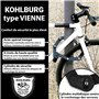 KOHLBURG Antivol velo de sécurité pliable [FUB 2 roues homologué] - Antivol vélo pliant 89 cm avec niveau de sécurité le plus él
