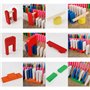 Calmado - 370pcs Pierres Domino/Dominos en Bois Domino Party Edition XXL Ensemble + Sac + Livret + Accessoires