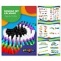 Calmado - 370pcs Pierres Domino/Dominos en Bois Domino Party Edition XXL Ensemble + Sac + Livret + Accessoires