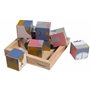 Kindsgut Jeu d’éveil Puzzle Cube en Bois, Jouets en Bois pour Les Petits Enfants, Design Simple et Couleurs subtiles pour Le Pla