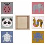 Kindsgut Jeu d’éveil Puzzle Cube en Bois, Jouets en Bois pour Les Petits Enfants, Design Simple et Couleurs subtiles pour Le Pla