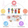 Bébé Poignet et Chaussettes Hochet Animaux Ensemble Jouets et Cadeau de Développement Sensoriel et Eveil pour Infantino Nouveau-