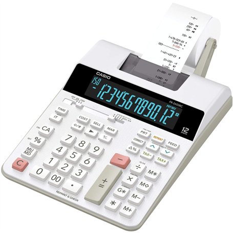 Casio FR 2650 RC Calculatrice imprimante Blanc