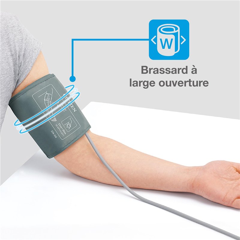 Image secondaire de Citizen CHU517 Tensiomètre numérique à usage domestique avec brassard large (22-42 cm), grand écran LCD, indicateur d'hypertensi