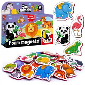 Little World 27 Magnet Frigo - Aimant Educatif - Aimant pour Tableau Enfant - Animaux Magnetique Little World 27 Magnet Frigo - Aimant Educatif - Aimant pour Tableau Enfant - Animaux Magnetique
