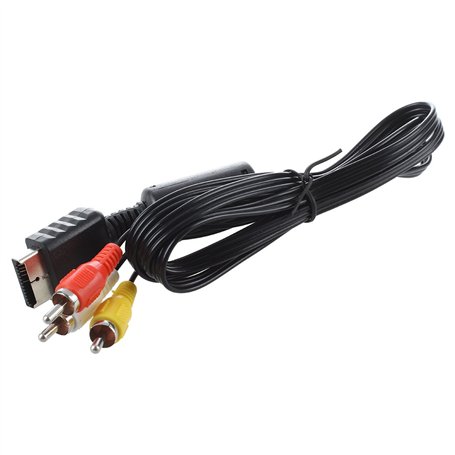 SODIAL(R) 1.5M Cable Audio video AV RCA Pour Sony PS2 + PS3 Playstation Sony TV