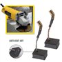 OTOTEC N421362 Lot de 2 balais de charbon à arrêt automatique 6,5 x 12 x 14 mm Compatible avec meuleuse d'angle DeWalt DWE8300S