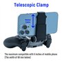 Mcbazel PS4 Manette Support Téléphone PS4 Clip pour PS4 / PS4 Slim/ PS4 Pro Manette Noir