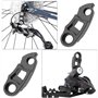 ECSiNG Extension de Crochet Queue de Cadre d'extension Lien de Dérailleur Arrière de Vélo VTT en Alliage d'aluminium Compatible 