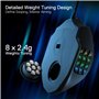 Redragon M908 Impact RGB LED MMO Mouse avec Boutons latéraux Souris de Jeu Filaire Laser avec 12,400 DPI, Haute précision, 19 Bo
