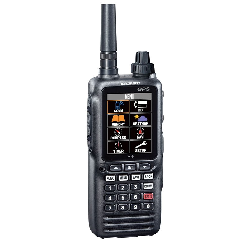 Radio VHF Portable Yaesu FTA850L pour l'aviation 118 000 à 136 992 MHz, 66 canaux, 2 200 mAh, IPX5