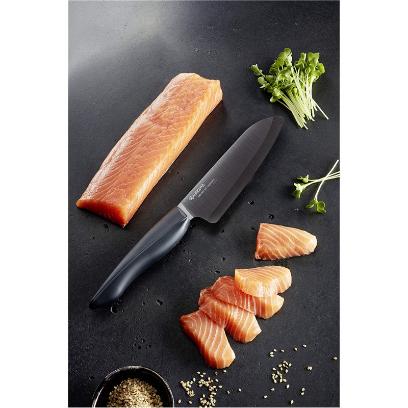 Image secondaire de Kyocera ZK-180 BK EU Shin-Couteau du Chef 18 cm-Manche Noir Lame ZK-180 BK-BK EU