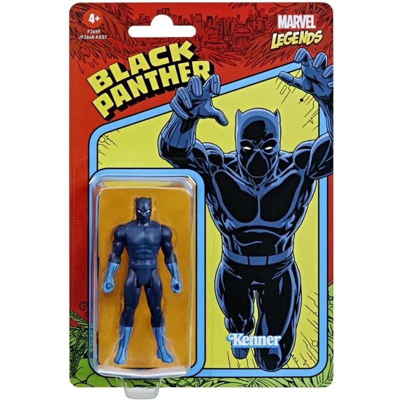 Image secondaire de Hasbro Marvel Legends, figurine de collection Retro 375 Black Panther de 9,5 cm