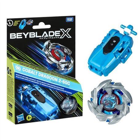 Beyblade X pack Cobalt Dragoon 2-60C avec lanceur a corde deluxe