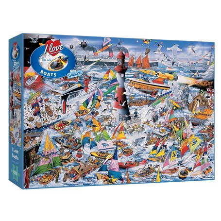 Gibsons I Love Boats Puzzle 1000 pièces