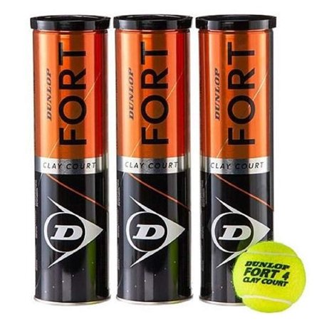 Dunlop FORT CLAY COURT BallesTennis pack 12 balles (3x4)