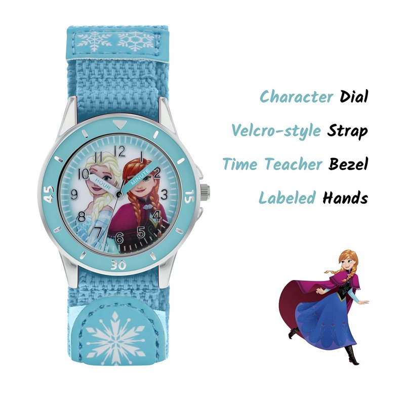 Image secondaire de Disney Filles Analogique Quartz Montre avec Bracelet en Tissu FZN5014