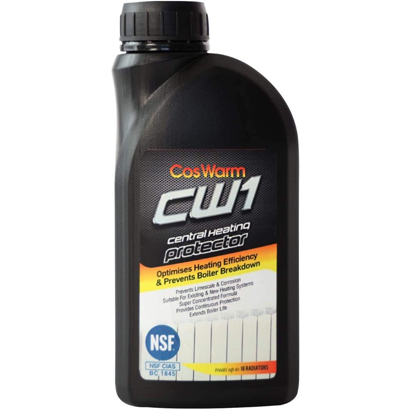 CosWarm CW1 Inhibiteur & Protecteur de Chauffage Central | Traite 18 radiateurs | Liquide Protection Contre l'entartrage, Corros