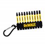 DEWALT DT7275-QZ Lot de 10 anneaux de clés Torx Noir/jaune 9