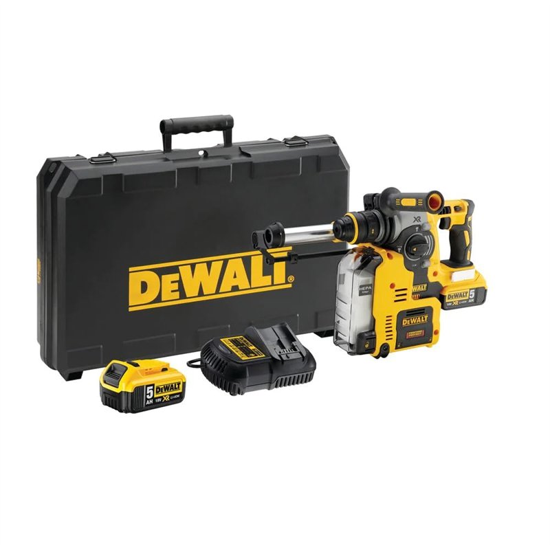 DEWALT Perforateur-burineur avec système d'aspiration, 18,0 V dch275p2