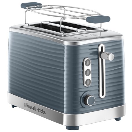 Russell Hobbs Grille Pain [Fentes Extra Larges] Inspire Gris (Design Moderne