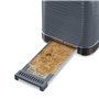 Russell Hobbs Grille Pain [Fentes Extra Larges] Inspire Gris (Design Moderne, Contrôle Brunissage ajustable, Tout type de pain, 