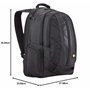 Case Logic RBP217 Sac à dos en nylon pour Ordinateur portable/Tablette 17" 10,2" Noir