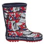 Marvel LBAMZMPN00112 Spiderman Bottes en caoutchouc pour garçon, bleu marine, 33 EU