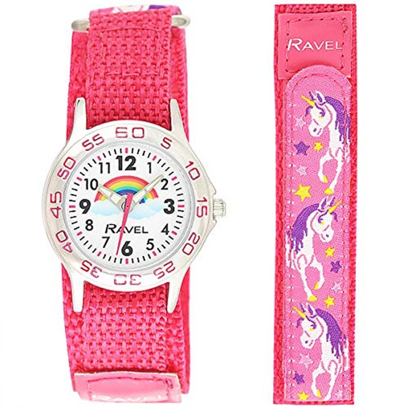 Ravel - Montre Licorne pour Enfants avec Bracelet Facile à Attacher - Quartz analogique - R1507.60