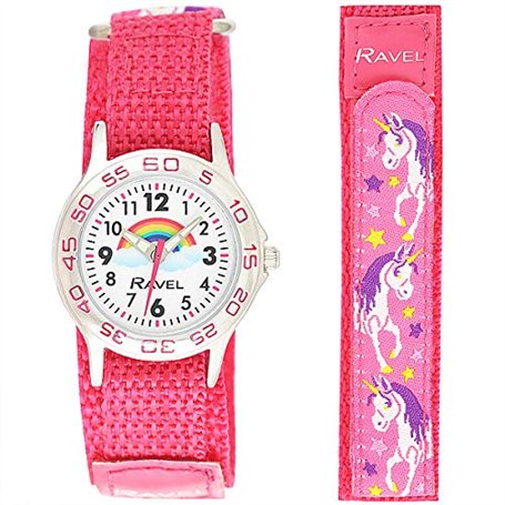 Ravel - Montre Licorne pour Enfants avec Bracelet Facile à Attacher - Quartz analogique - R1507.60