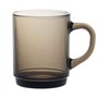 Duralex Tasses è cafè en verre Versailles - Tasses 260 ml pour thè, boissons chaudes - Fumèe - Paquet de 12