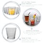Duralex Verres è Boire Prisme - Gobelets 275 ML pour Eau, jus - Transparent - Paquet de 12