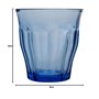 Duralex Verres è Boire Picardie - Gobelets 250 ML pour Eau, jus - Bleu - Paquet de 12