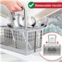 SPARES2GO Couverts Panier Cage compatible avec AEG Lave-Vaisselle (Poignée Amovible, 240 mm x 135 mm x 125 mm)