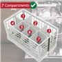 SPARES2GO Couverts Panier Cage compatible avec AEG Lave-Vaisselle (Poignée Amovible, 240 mm x 135 mm x 125 mm)