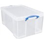 Really Useful Box Lot de 2 boîtes de rangement transparentes de 64 l - 710 x 440 x 310 mm
