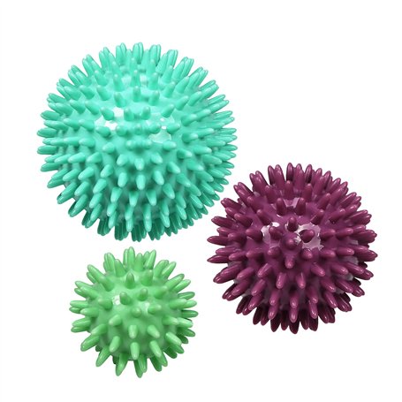 ResultSport Lot de 3 balles de massage à picots réflexologie