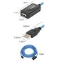 TRIXES Câble d'extension 10m USB Répéteur actif - USB haute vitesse mâle à femelle - Compatible USB 2.0 et USB 1.1 pour impriman
