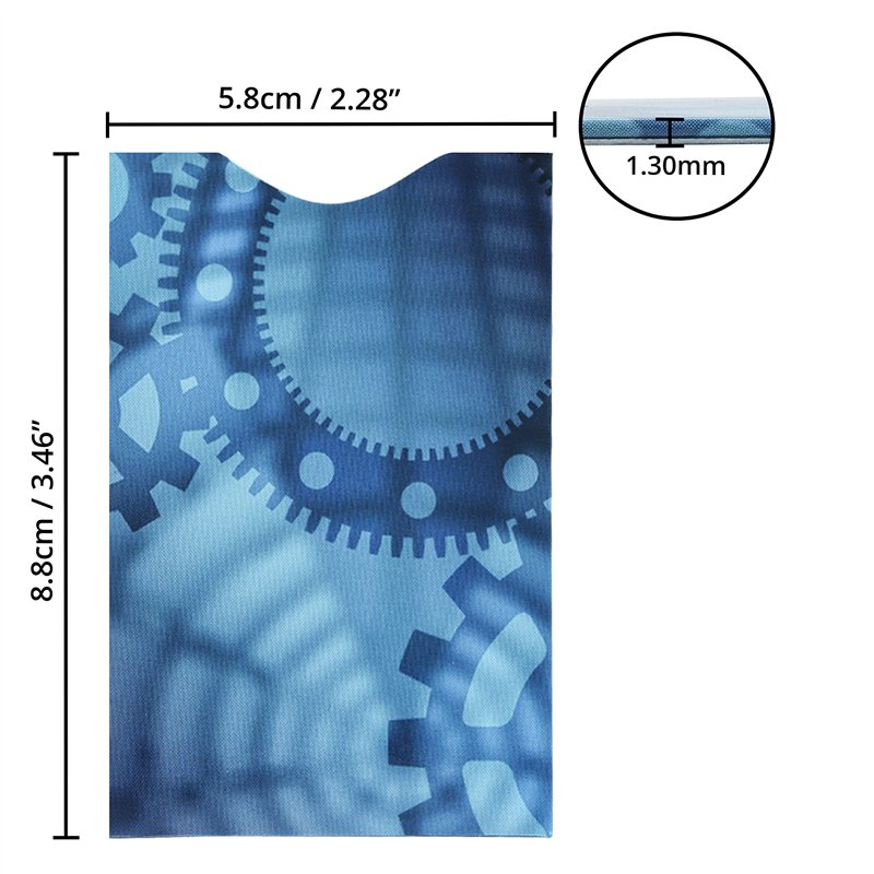 Image secondaire de Kurtzy Lot de 8 étuis de Protection RFID pour Cartes bancaires - Étui pour Cartes bancaires sans Contact pour Hommes et Femmes -