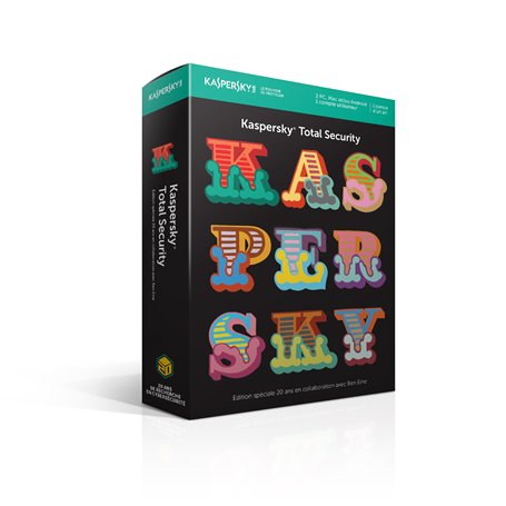 Kaspersky Total Security 2018 2 Postes/1 An - 20ème anniversaire