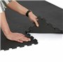 VLFit Tapis de Protection de Sol – 18 Dalles en Mousse sans BPA + Bordures | Matelas Puzzle Imperméable,Antidérapant pour matéri