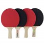 Cornilleau Set de 4 Raquettes de Ping-Pong et 4 Balles pour Table de Ping Pong - Vitesse Modérée, Rotation Standard, Précision e