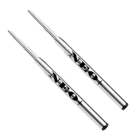 Recharges de stylo à bille NEO+ compatibles avec les stylos à bille Montblanc Biros (2 x encre noire)
