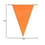 Happium Guirlande de fanions de couleur unie de 20 m de long / 65 pieds, guirlande de décoration de fête Happy Birthday (orange)