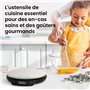 Pro Breeze Balance de Cuisine Numérique Ronde en acier inoxydable, Cuisine et pâtisserie, Mesure haute précision Aliments & Liqu
