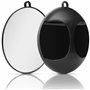 Kurtzy Miroir de Coiffeur Rond et Léger - Miroir Coiffure avec Poignée pour Le Suspendre ou Le Manipuler et Voir l’Arrière de la