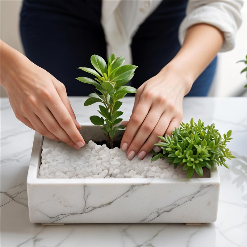 Image secondaire de BELLE VOUS Petit Gravier Aquarium - Sac de 3,6 kg de Cailloux Decoratif Naturel pour Vase Plante en Pot - Galet Blanc Jardin Ext