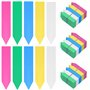 BELLE VOUS Lot de 500 Etiquette Potager en Plastique Multicolore - 10 x 2 cm - Pancarte Jardin Potager/Etiquette Jardin Imperméa