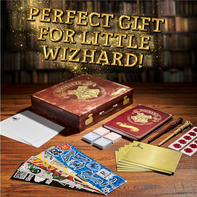 Image secondaire de Harry Potter Papeterie, Coffret Papier à Lettre, Carnet, Stylo Baguette, Stickers, Enveloppes, Idée Cadeau Fille Garcon + Boite